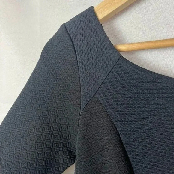 Anthropologie HD in Paris Black Marcelline Flounce Sheath Mini Dress 2 - Picture 6 of 7